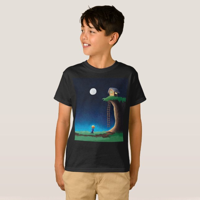 Full Moon Night Sky T - Shirt (Vorne ganz)