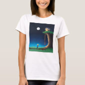 Full Moon Night Sky T - Shirt (Vorderseite)