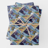 Full Moon Over Reindeer With Sleigh Geschenkpapier Set (Beispiel)