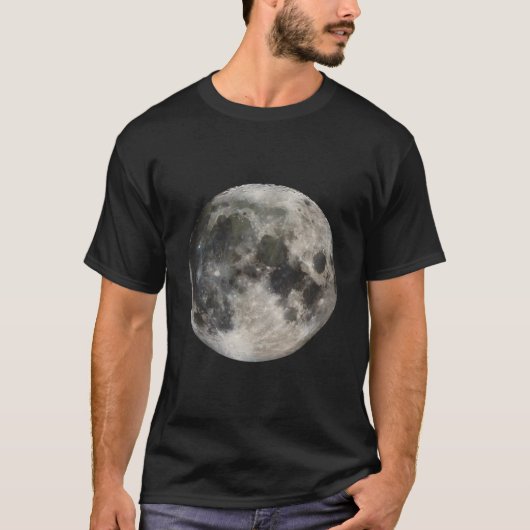 Full Moon Phase Space Love Photography Astronomy T-Shirt (Vorderseite)