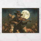 Full Moon Scarecrow Serenade Alkoholflaschenetikett (Einzelnes Label)