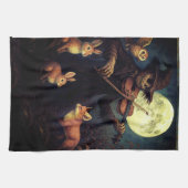 Full Moon Scarecrow Serenade Geschirrtuch (Horizontal)