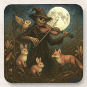Full Moon Scarecrow Serenade Getränkeuntersetzer (Vorderseite)