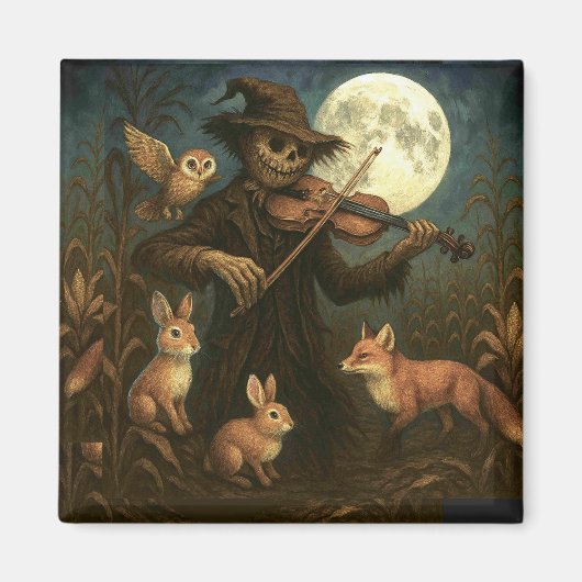 Full Moon Scarecrow Serenade Magnet (Vorne)