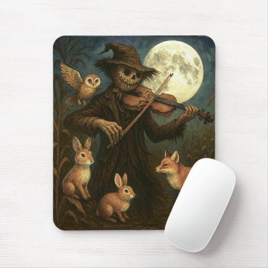 Full Moon Scarecrow Serenade Mousepad (Mit Mouse)