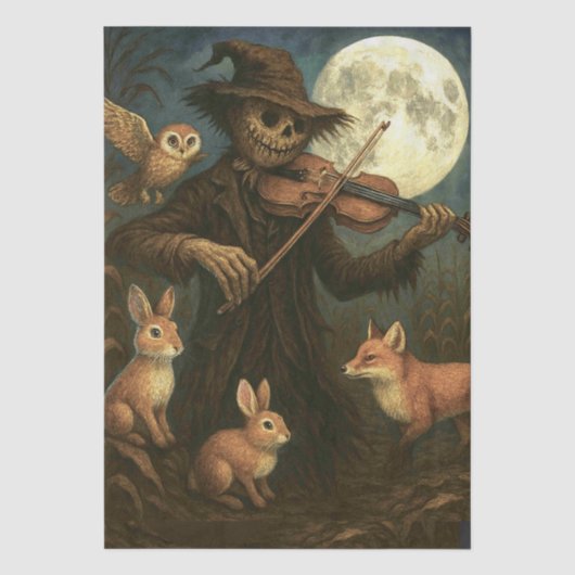 Full Moon Scarecrow Serenade Seidenpapier (Vorderseite)