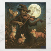 Full Moon Scarecrow Serenade Weinetikett (Einzelnes Label)