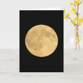 Full Moon | Seattle, Washington Karte (Gelbe Blume)