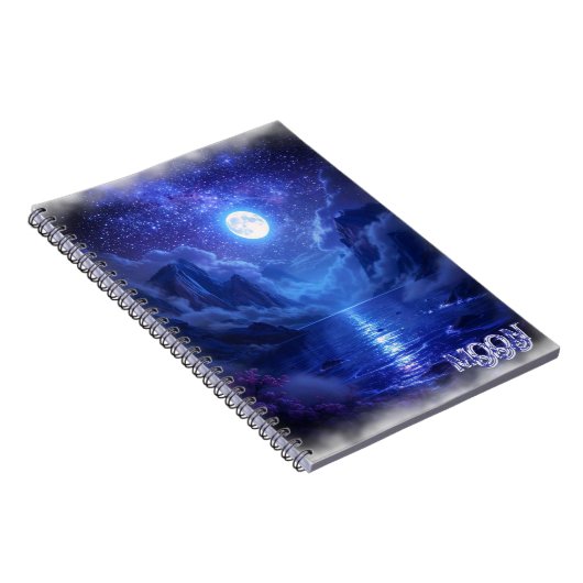 Full Moon Serenity-Notebook Notizblock (Rechte Seite)