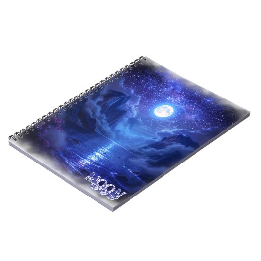 Full Moon Serenity-Notebook Notizblock (Linke Seite)