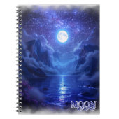 Full Moon Serenity-Notebook Notizblock (Vorderseite)