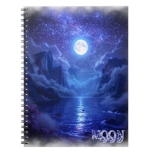 Full Moon Serenity-Notebook Notizblock (Vorderseite)