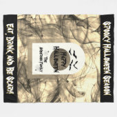 Full Moon Spider Bats Spooky Beängstigend Happy Ha Fleecedecke (Vorderseite (Horizontal))