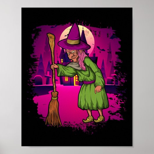 Full Moon Spooky Halloween Kostüm Beängstigend Bro Poster (Vorne)