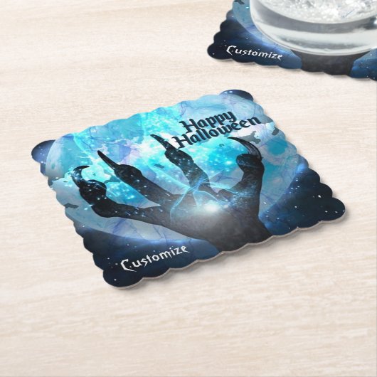 Full Moon Transformation Halloween Untersetzer (angewinkelt)