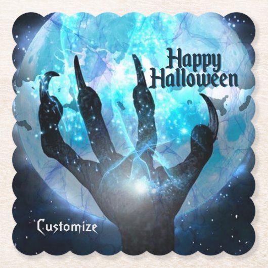 Full Moon Transformation Halloween Untersetzer (Vorderseite)