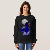 Full moon transforms wild wolf scary jungle world sweatshirt (Vorne ganz)