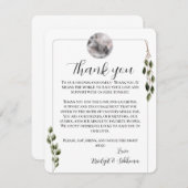 Full Moon Vielen Dank Empfang Cards Begleitkarte (Vorne/Hinten)