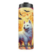 Full Moon White Wolf Thermosbecher (Vorderseite)