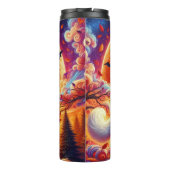 Full Moon White Wolf Thermosbecher (Rückseite)