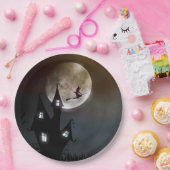 Full Moon Witween Halloween Pappteller (Party)