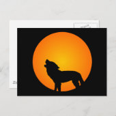 Full Moon Wolf Postkarte (Vorne/Hinten)