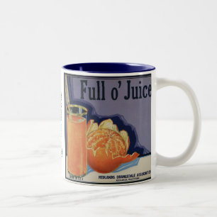 Full O Juice Orangen Zweifarbige Tasse
