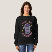 Full of Anxietea Funny Cute Kawaii Pastel Goth Sweatshirt (Vorne ganz)