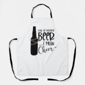 Full of Christmas Beer and Cheer | Funny Drinking Schürze (Vorderseite)