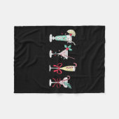 Full Of Holiday Srit Christmas Drinks Martini Tail Fleecedecke (Vorderseite (Horizontal))
