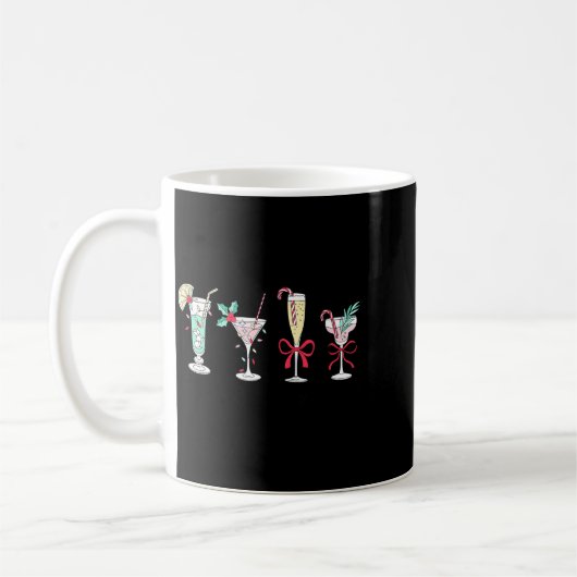 Full Of Holiday Srit Christmas Drinks Martini Tail Kaffeetasse (Links)