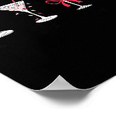 Full Of Holiday Srit Christmas Drinks Martini Tail Poster (Ecke)