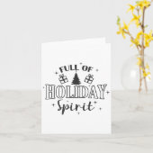 Full Of Holiday Srit Christmas Holiday  Karte (Gelbe Blume)