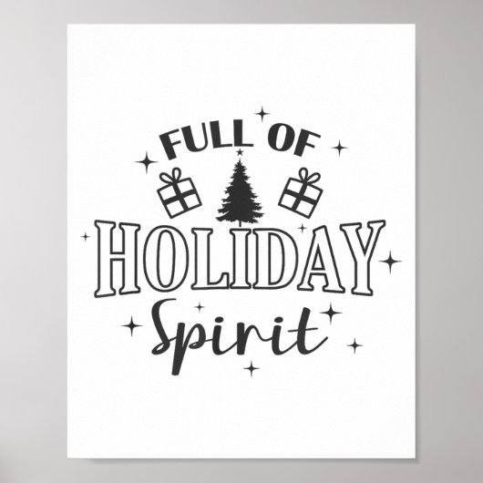 Full Of Holiday Srit Christmas Holiday  Poster (Vorne)