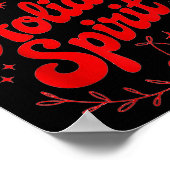 Full Of Holiday Srit Funny Christmas Drinking Retr Poster (Ecke)