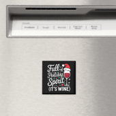 Full Of Holiday Srit Its Wine Funny Christmas Part Magnet (In Situ (Geschirrspüler))
