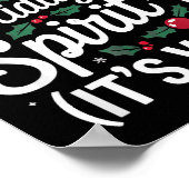 Full Of Holiday Srit Its Wine Funny Christmas Part Poster (Ecke)