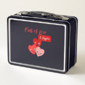 Full of Love & Giggles Metall Brotdose (Rückseite)