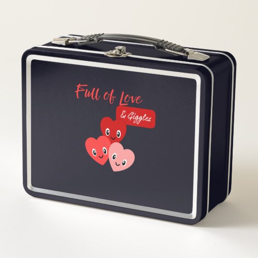 Full of Love & Giggles Metall Brotdose (Vorderseite)