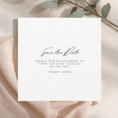 Full Photo Chic Flat Wedding Save The Date Card