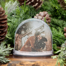 Full Photo Custom Christmas Greetings Elegant