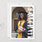 🎓Full‑Photo Graduation Party Einladung (Vorderseite)