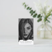 Full Photo Modern Photography Business Logo Visitenkarte (Stehend Vorderseite)
