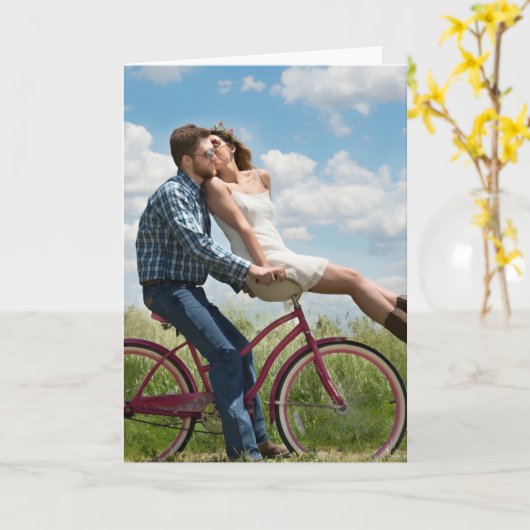 Full Photo Upload Karte (Gelbe Blume)