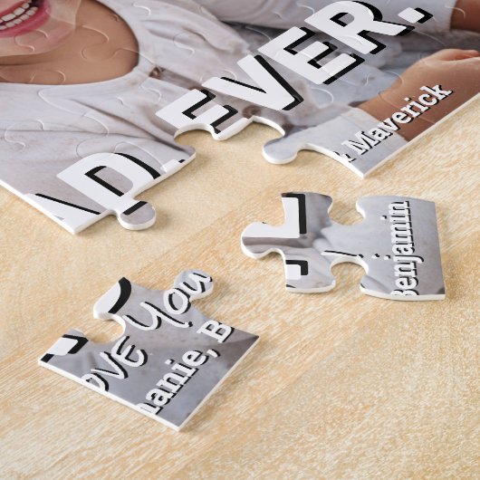 Full Photo with Best Dad Ever - Whimsical Greeting Puzzle (Seite)