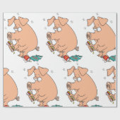 Full Pig Geschenkpapier (Flach)
