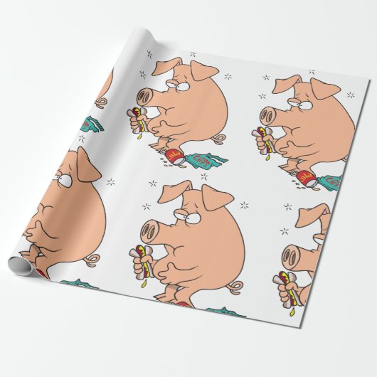 Full Pig Geschenkpapier (Ungerollt)