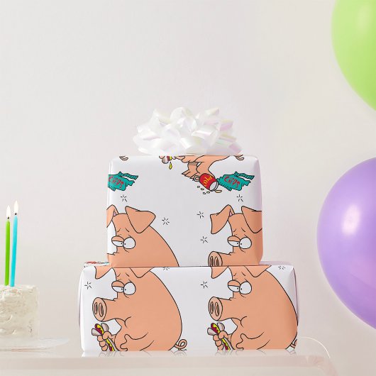 Full Pig Geschenkpapier