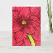 Full Red Flower Blank Karte (Vorderseite)