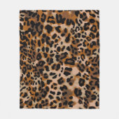 Full seamless jaguar cheetah animal skin pattern. fleecedecke (Vorderseite)